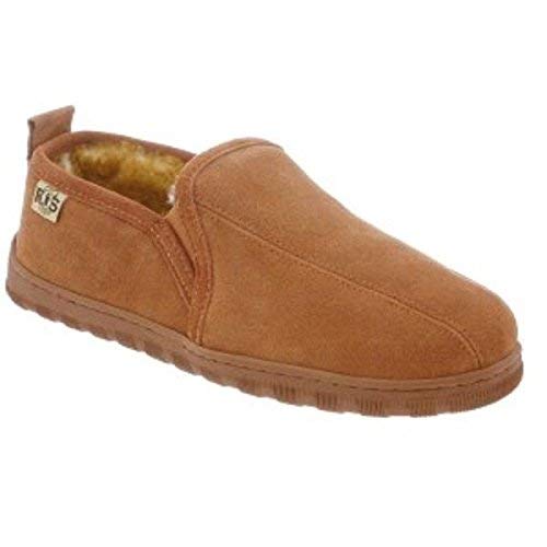 RJ's Fuzzies Mens Sheepskin Leather Romeo Slippers