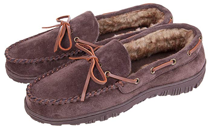 MIXIN Men's Indoor Outdoor Causal Loafers Comfort Cowhide Leather Driving Flats Moccasins Slippers Shoes