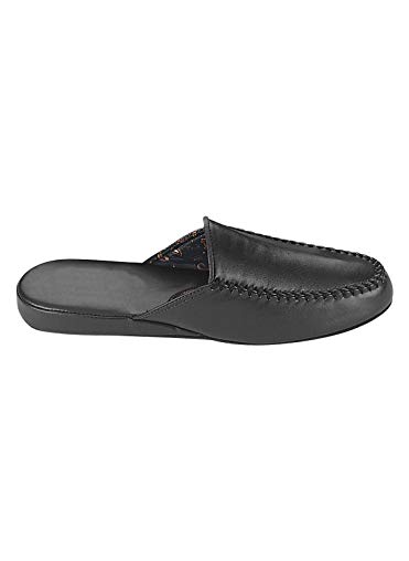 Dr. Scholl's Men's Slippers Open Back, Black, Size 11 W