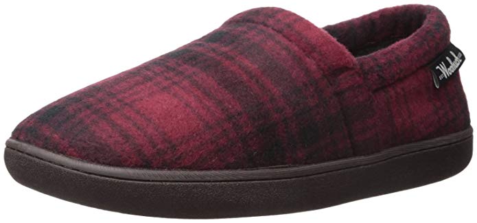 Woolrich Men's Chatham Run Slipper, Red Hunting Plaid Fleece, 10 M US