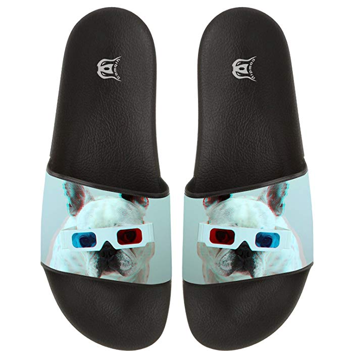 French Bulldog Slides Sandals Outdoor/Indoor Cozy Slippers for Women and Men