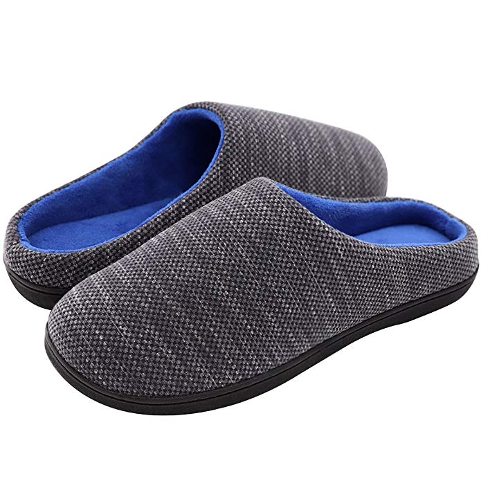 RockDove Men's Two-Tone Memory Foam Slipper [2018 Edition]