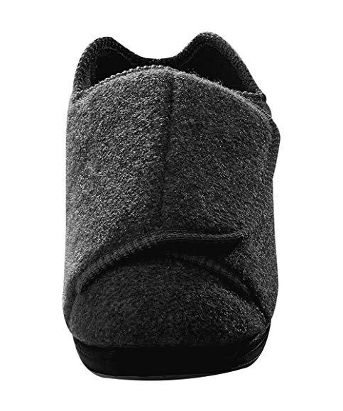 Mens Extra Extra Wide Slippers with Adjustable Closures - Swollen Feet - Diabetic & Edema