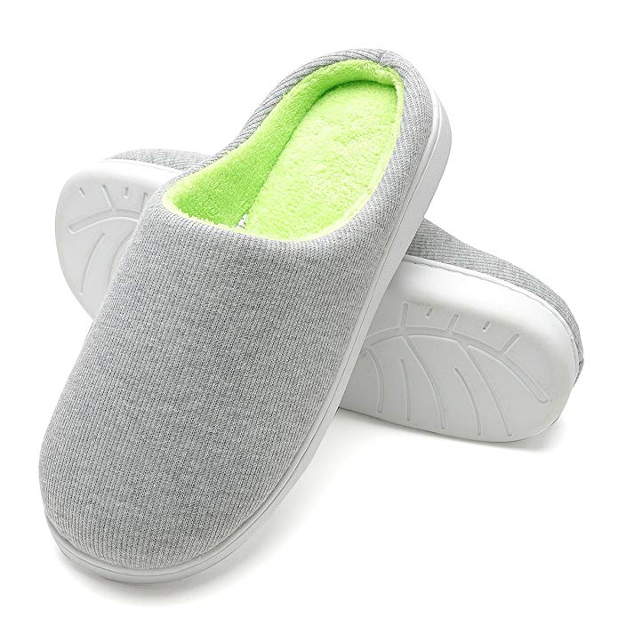 Men's Classic Memory Foam Anti-Slip House Slippers,Breathable Slippers Indoor/Outdoor Use