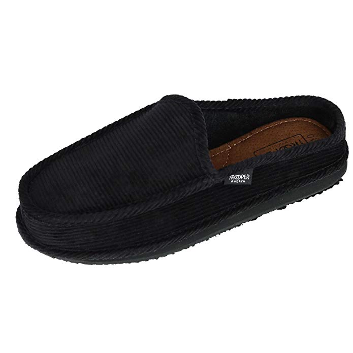 Trooper America Men's Corduroy Mule Slide Slippers