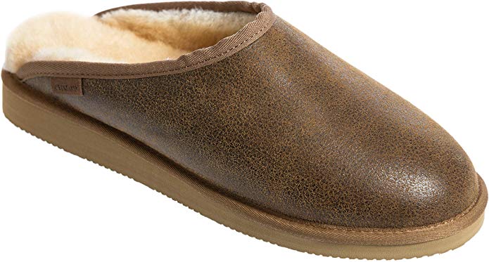 Men's Clyde Australian Merino Sheepskin Mule Slippers with Arch Support