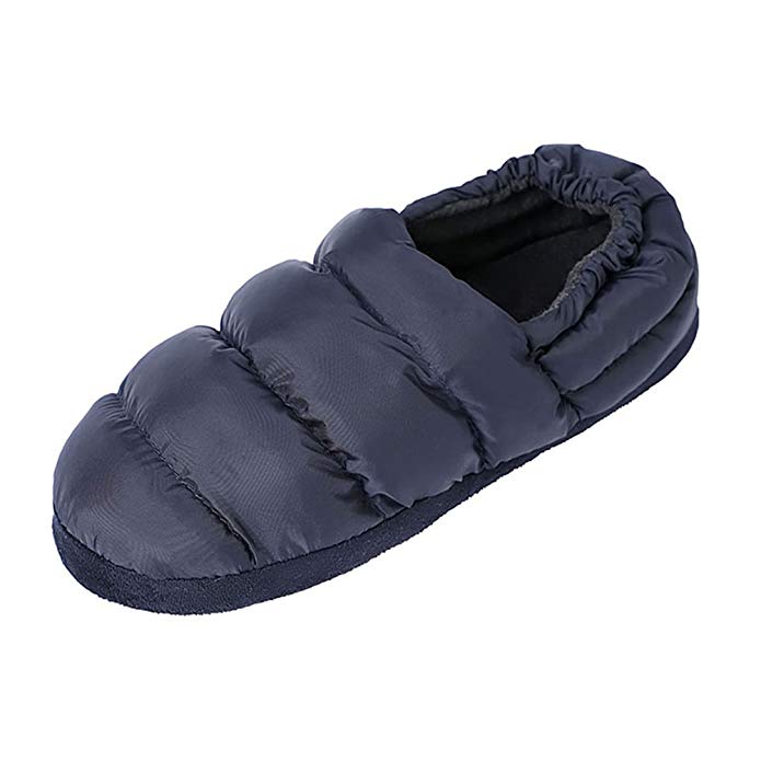 Golden Scute Mens Womens Flat House Slipper,Anti-Slip Winter Warm Casual Shoes with 3M Thinsulate Fleece Lined