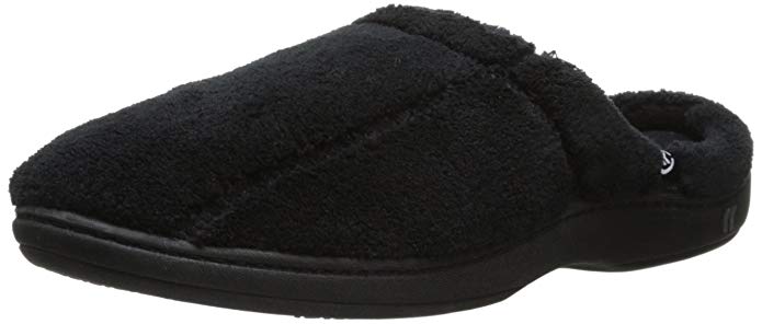 ISOTONER Men's Microterry Ergo Hoodback Slipper