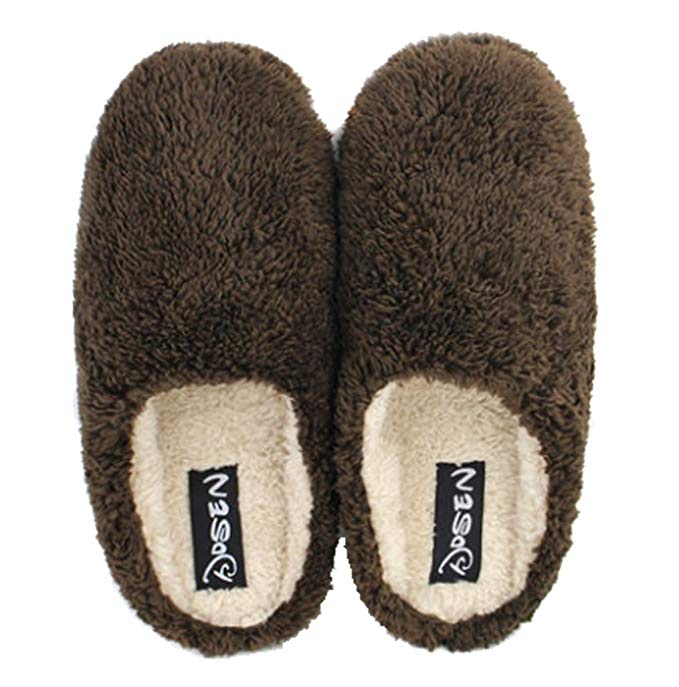 Cattior Mens Warm Fleece House Slippers Fuzzy Slippers