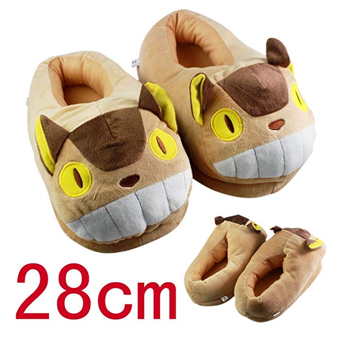 E.a@market Anime My Neighbor Totoro Winter Warm Home Floor Plush Slippers