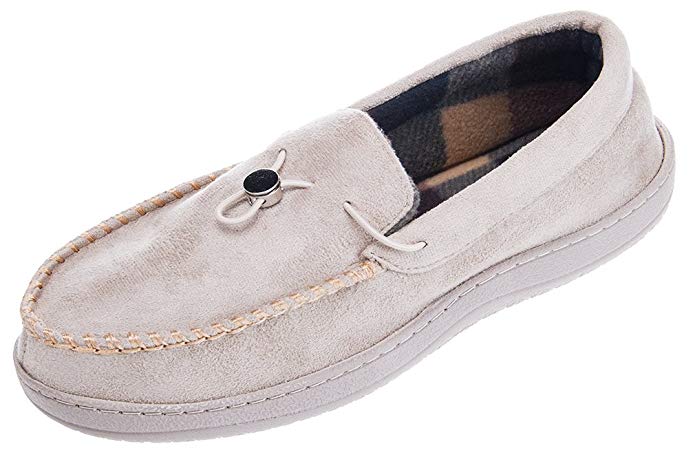 MIXIN Men's Comfortable Casual Classic Indoor Outdoor Microsuede Driving Moccasins Loafers Slippers Shoes