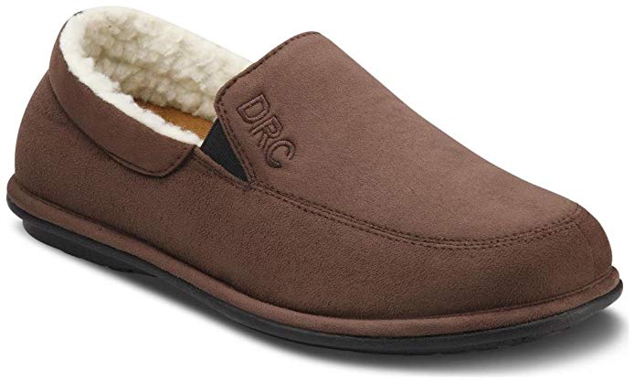 Dr. Comfort Men's Relax Chocolate Diabetic Slippers