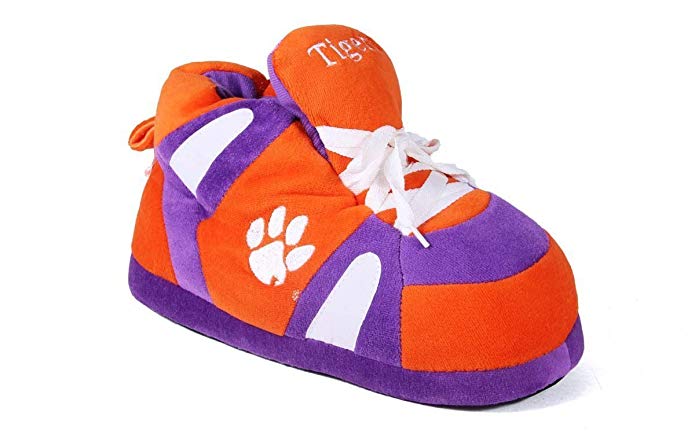 Happy Feet Men's and Womens OFFICIALLY LICENSED NCAA College Sneaker Slippers