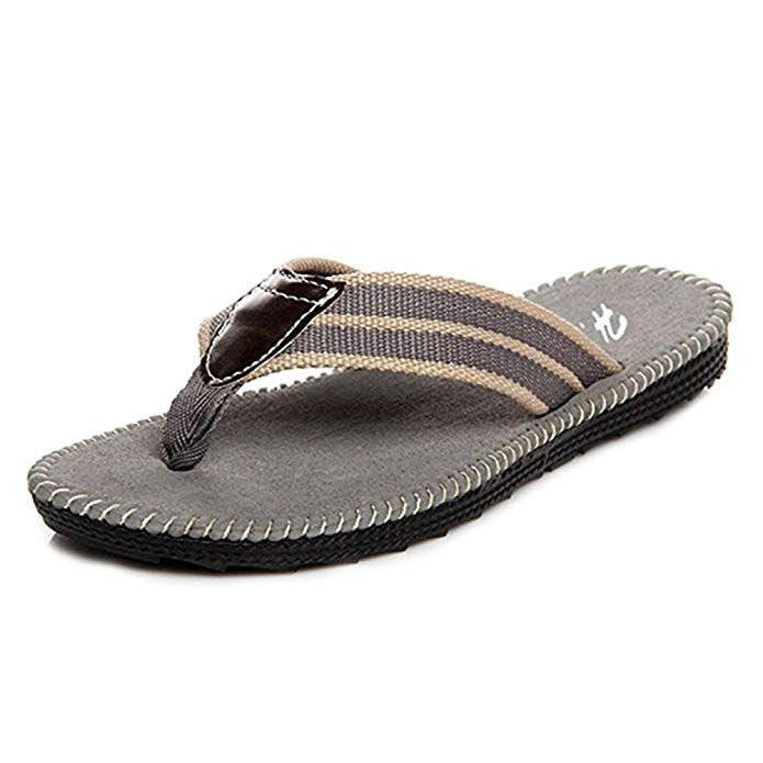 WYSBAOSHU Men Soft Footbed Sandal Flip-Flop Shoes Slippers