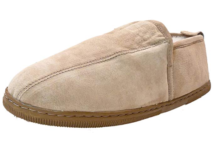 WoolWorks Model 9907 Men's Dunstin Australian Shearling Sheepskin Slippers - Model 9907