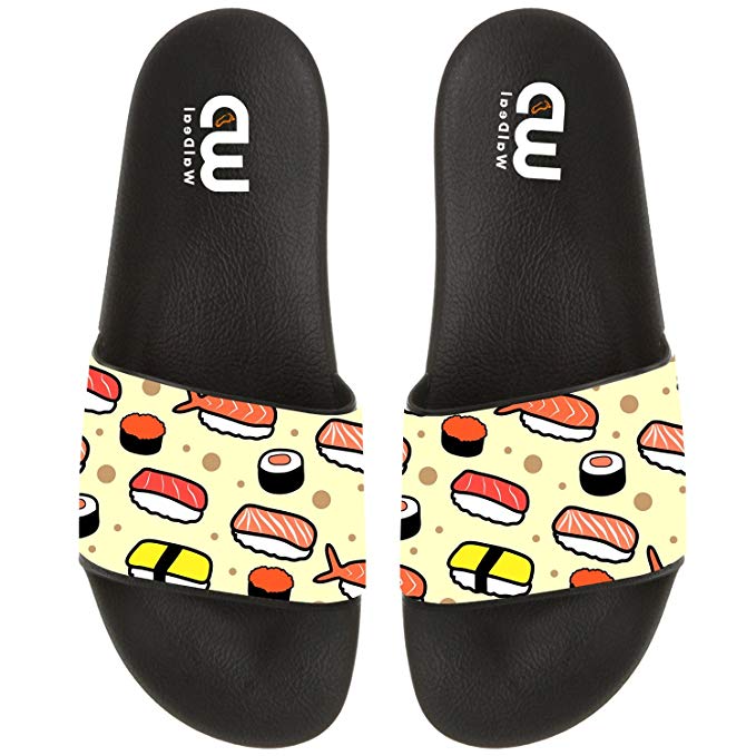 Cartoon Cute Japanese sushi Summer Slide Slipper For Men Women Boy Girl Outdoor Beach Sandal Shoes