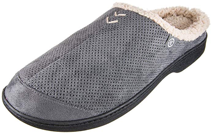 Isotoner Men's Perforated Microsuede Ian Clog