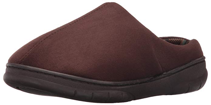 Dearfoams Men's Microsuede Clog Slipper