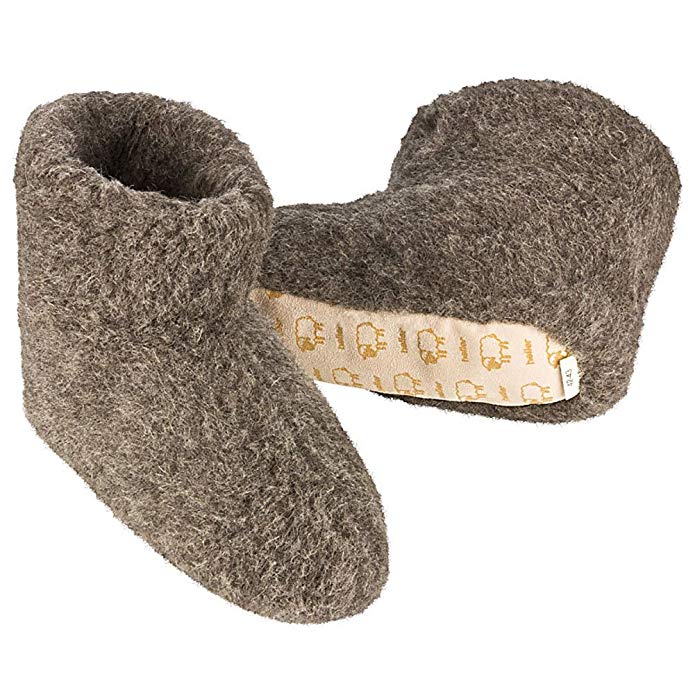 Heller Vertrieb 100% Pure Sheep Wool Slippers Cosy House Shoes Boots