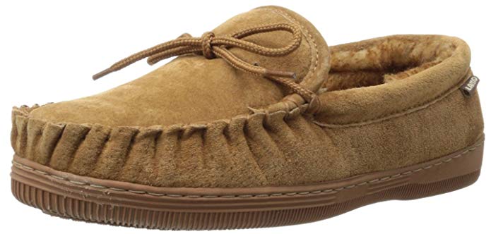 Lamo Men's Moc Shoes, Moccasin, Chocolate