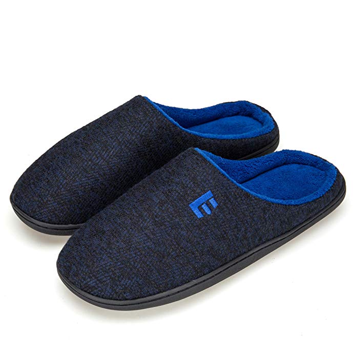 Men's and Women's Memory Foam House Slippers Soft Sole Anti-Slip Slippers Indoor Shoes