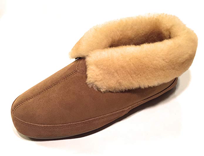 Qwaruba Men's Fireside Sheepskin Slipper