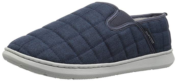 Dockers Men’s MoccASIN Slippers with Memory Foam, Raymond Quilted Ultra Light , size 9 to 13
