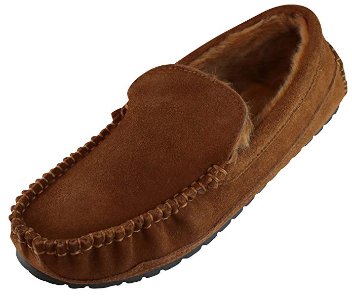 Tamarac by Slippers International Men's Venetian Lined Driving Mocassin Slipper