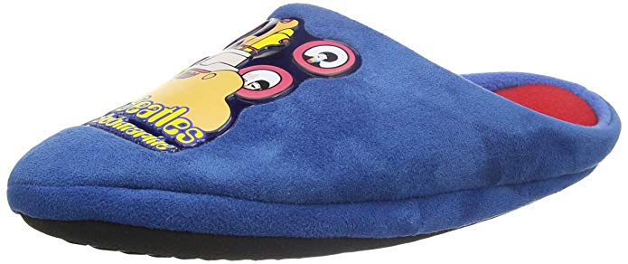 Rock Robes Beatles Yellow Submarine Mens Blue Mule Slippers …