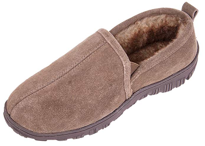 MIXIN Men's Indoor Outdoor Causal Loafers Comfort Cowhide Leather Driving Slip On Flats Slippers Shoes