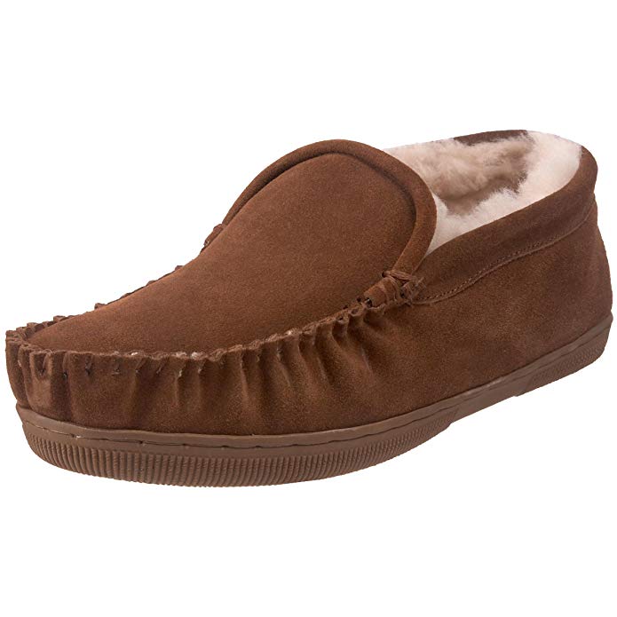 Staheekum Men's Plush Shearling Lined Slipper