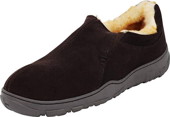 Tamarac by Slippers International Men's Conway Genuine Suede Lined ...